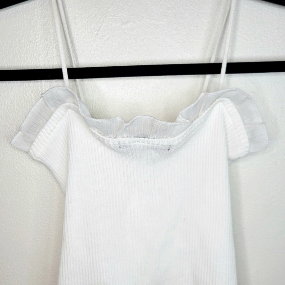 Shein, Womens's White Lace,  Sleeveless Tank Top, Size Medium - Picture 8 of 12